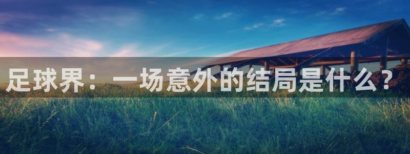 足球界：一场意外的结局是什么？